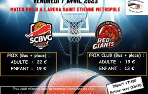 Match SCBVG - Red Giants de Lille