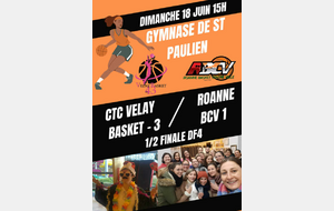 SF3 : CTC Velay Basket 43 - Roanne BCV 1