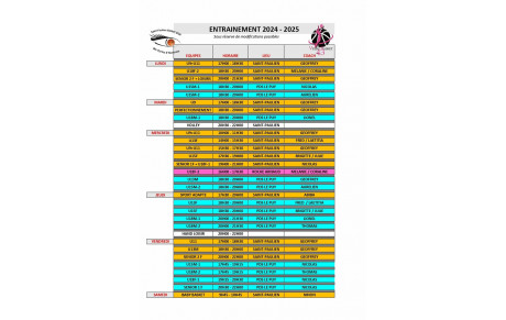Planning provisoire entraînement 2024-2025 V2